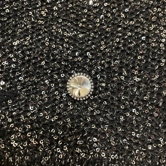 Chanel 40 Sequin Knit Mini Sweater Dress | Black Star Runway Sample, Rare - Picture 10 of 14